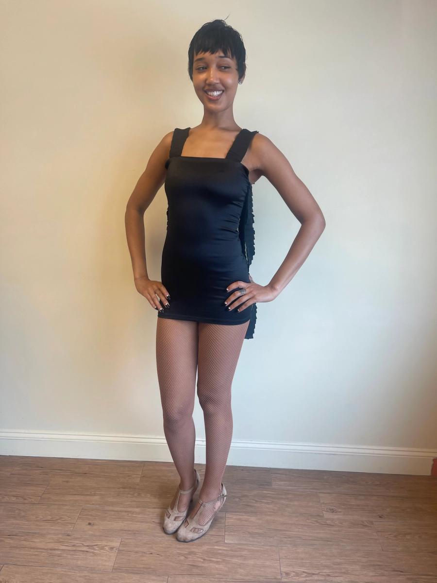 Emilio Cavallini Deadstock Micro-Mini Dress With Cape product image
