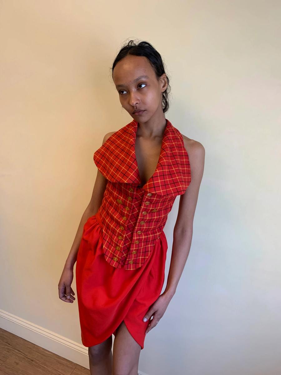 Vivienne Westwood 'Vive la Cocotte' AW 1995 Tartan Corset product image