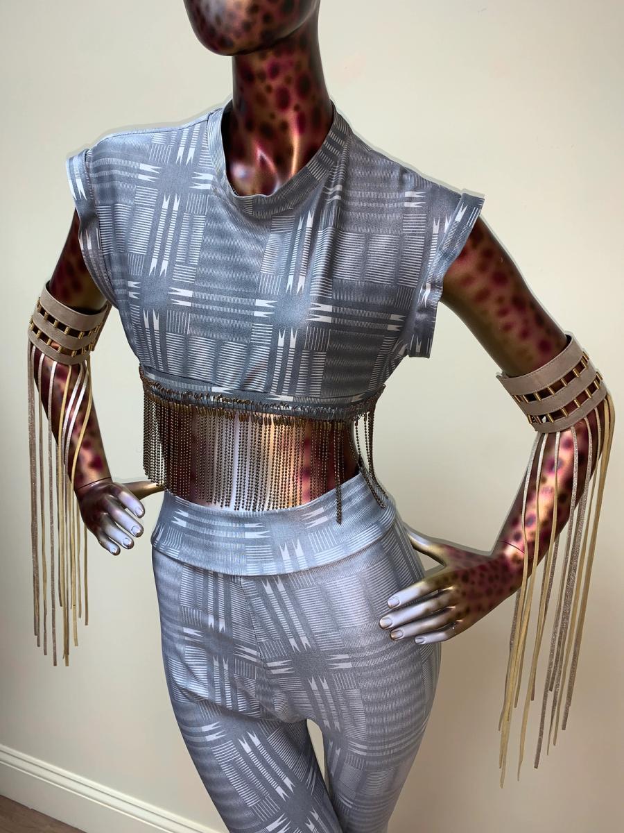 70s Claude Montana Fringe Armbands product image