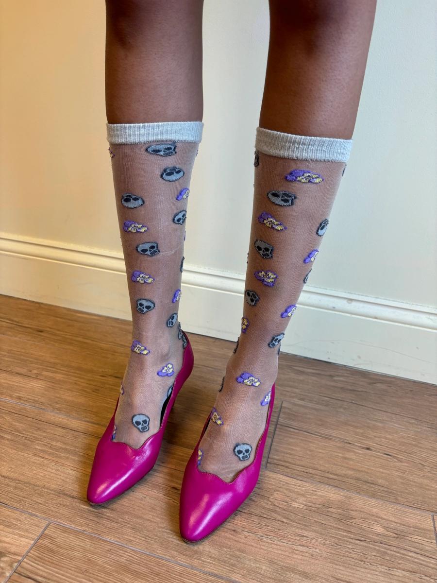 Bernhard Willhelm Skull and Flower Socks product image