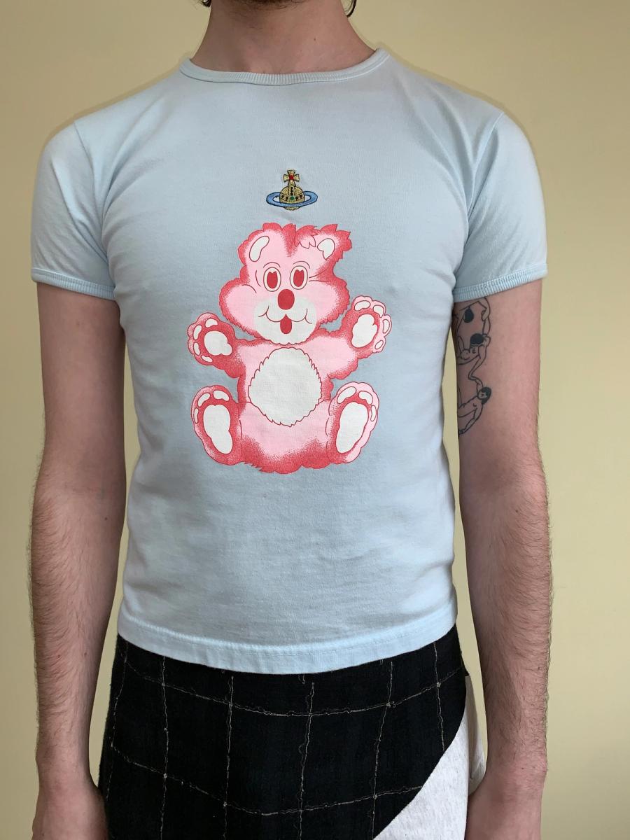 90s Vivienne Westwood Baby Blue Teddy Bear T-shirt product image