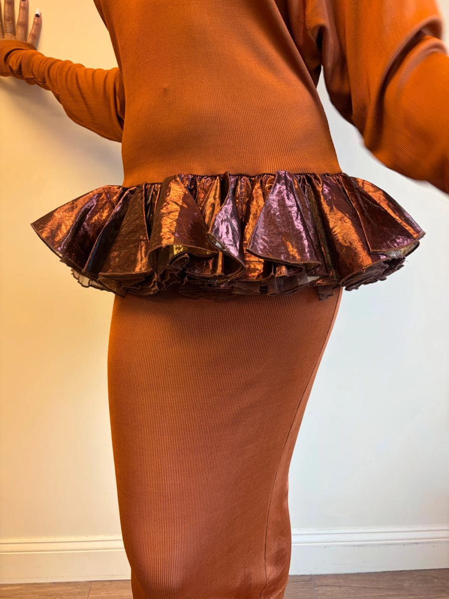 80s Chantal Thomass Dress with Flounce Detail product image