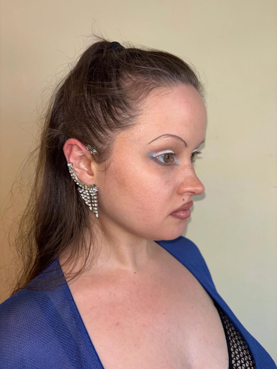 50s Rhinestone Ear Cuff product image