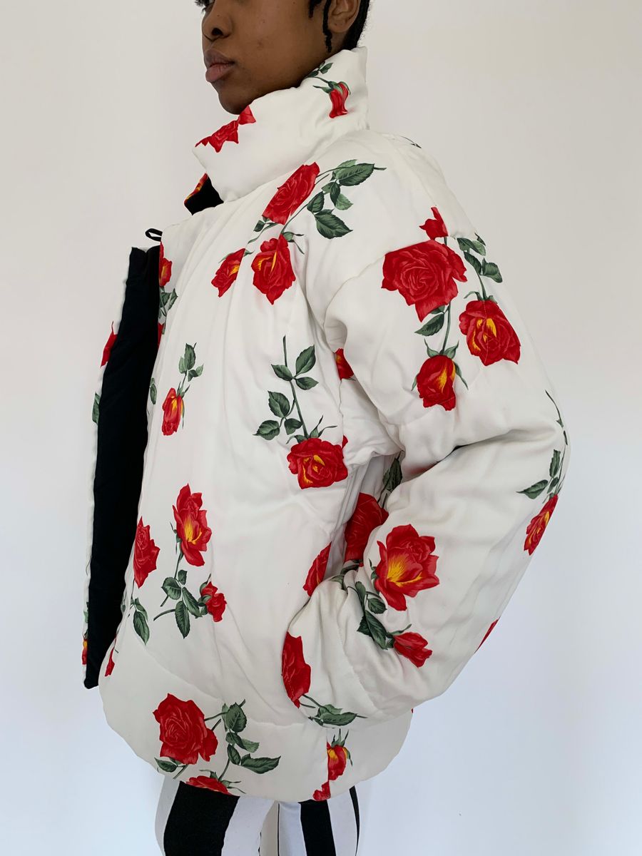 90s Norma Kamali Reversible Rose Jacket product image