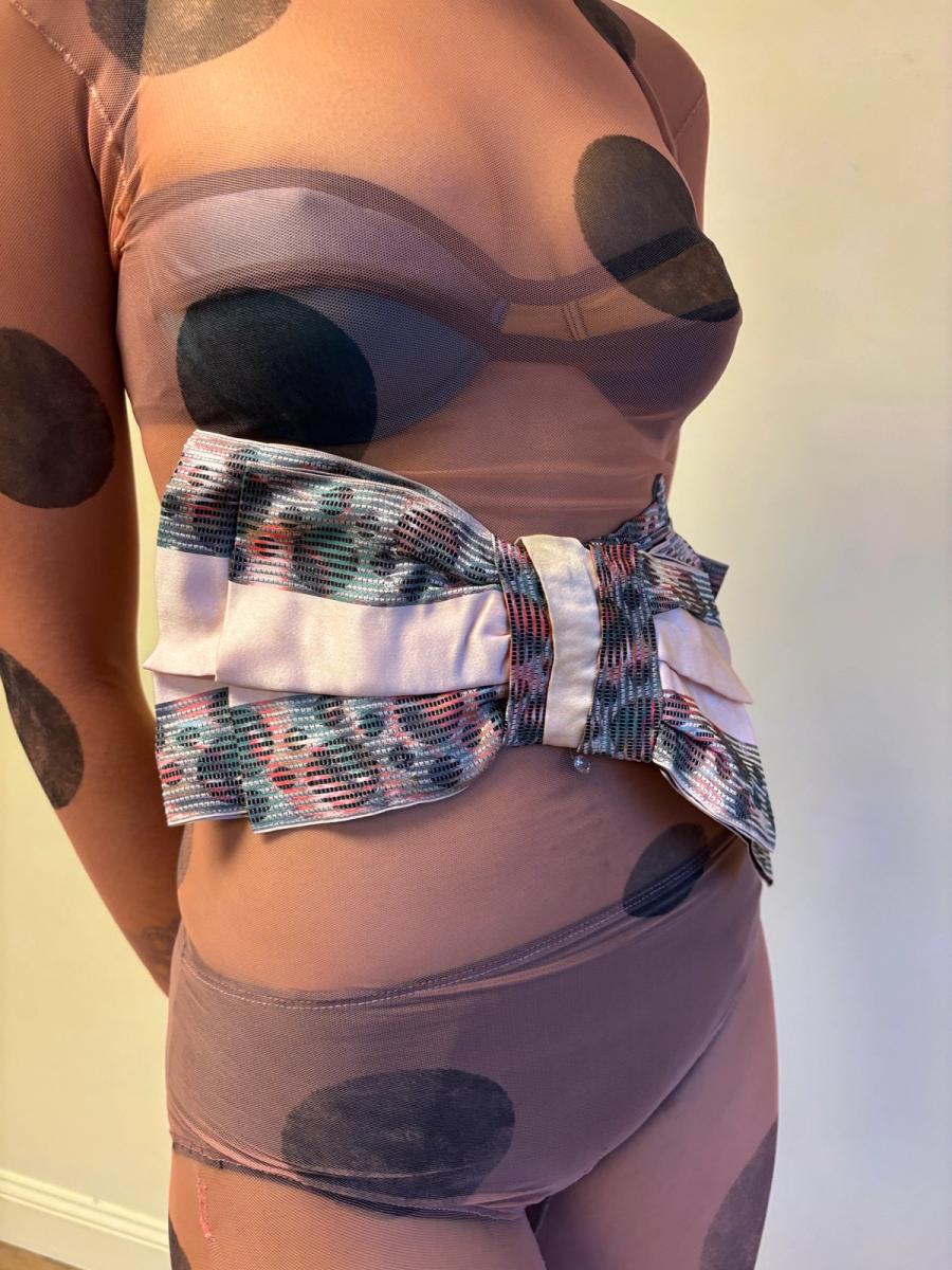 Antique Bubble Print Bow product image