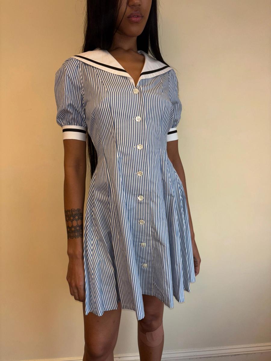 80s Norma Kamali Sailor Dress product image