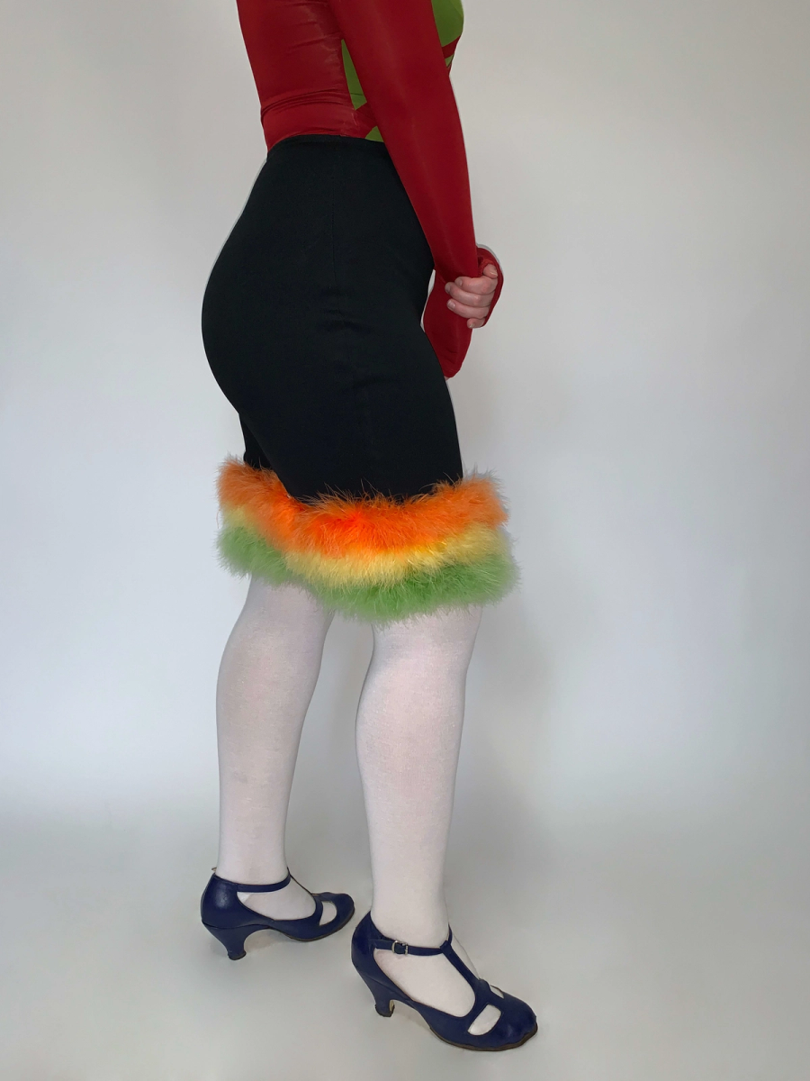 80s Gaultier Junior Marabou Skirt product image