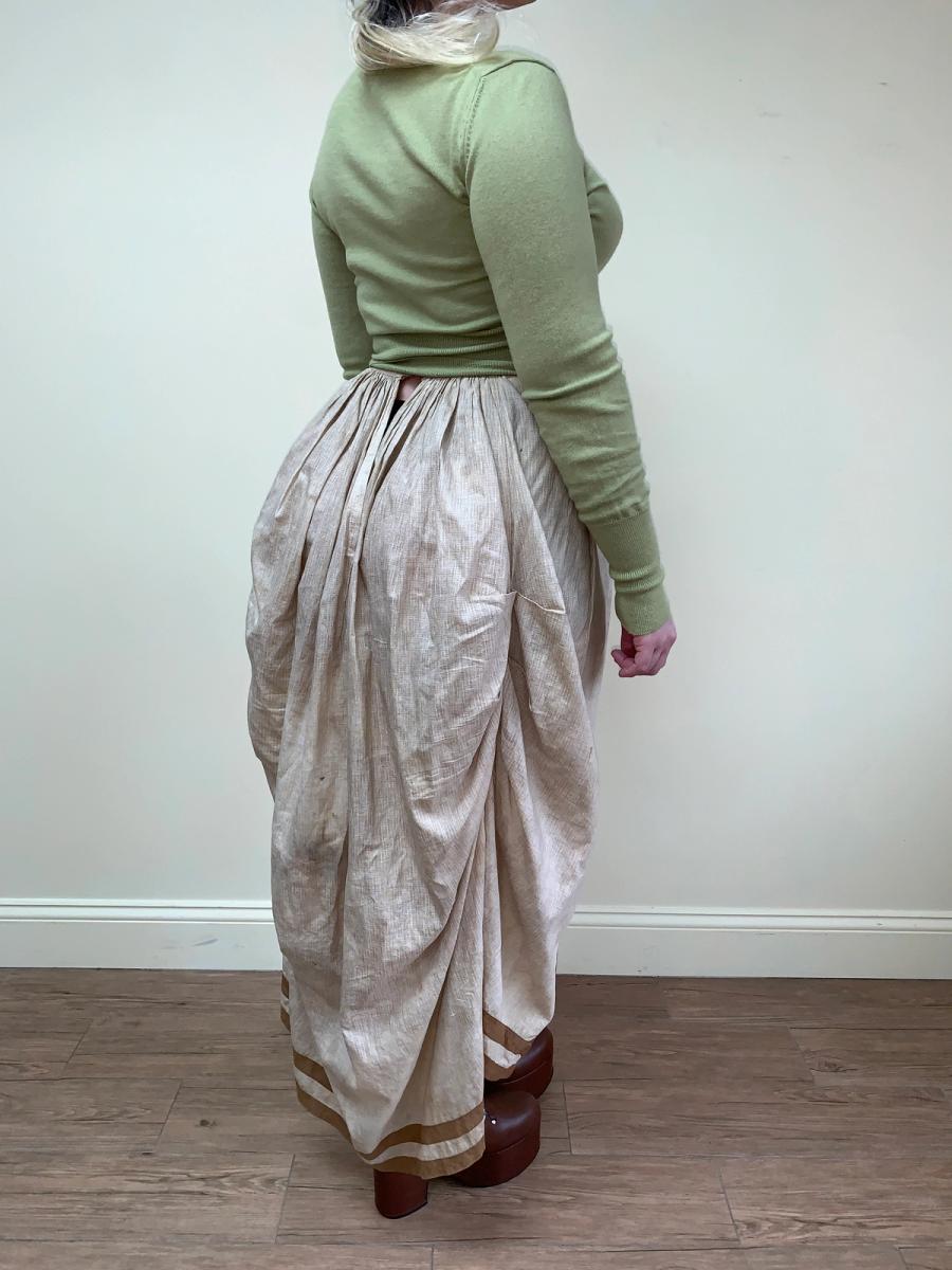 1880s Bustle Walking Skirt product image