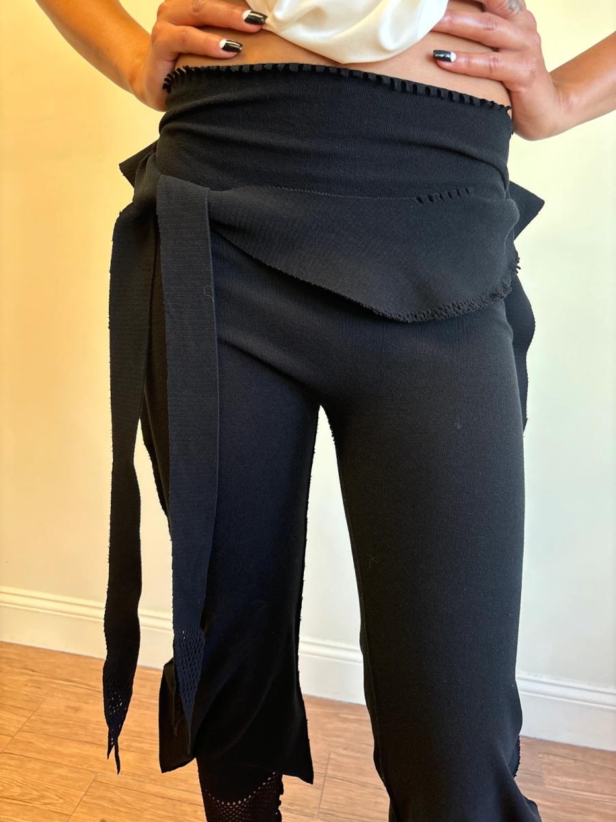 APOC Black Pants with Mesh Trim product image