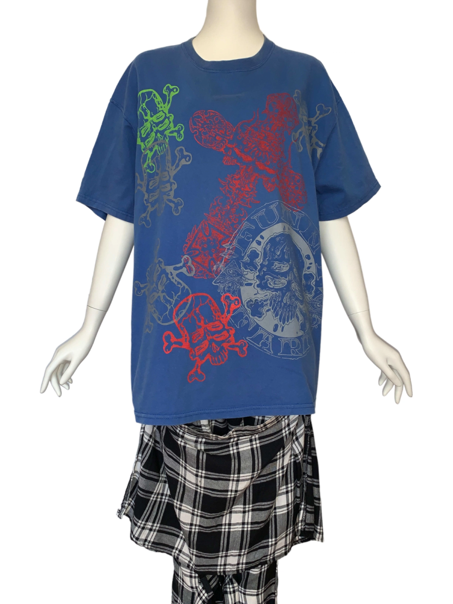 90s Funny Farm Skull And Cross T-shirt product image