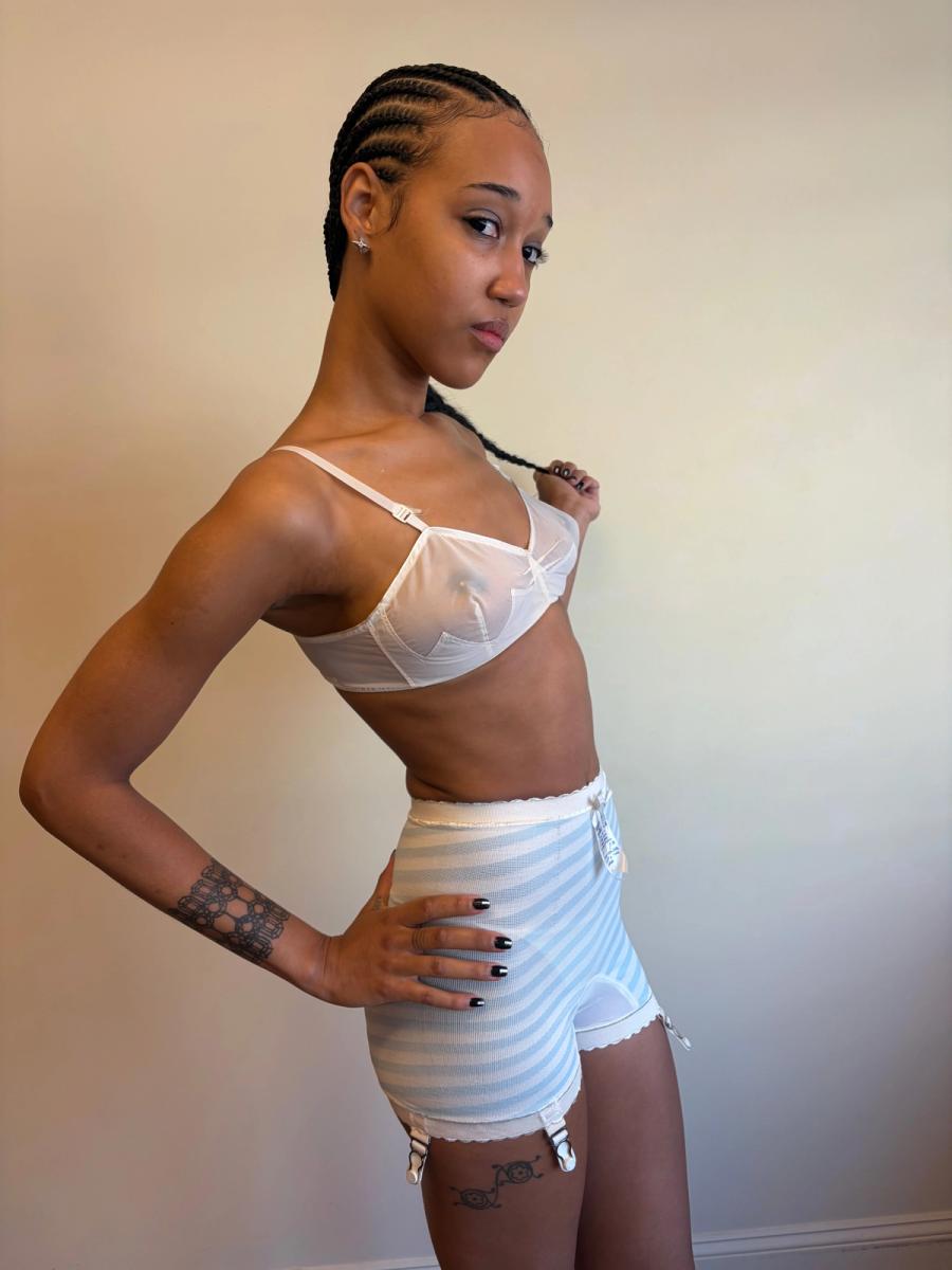 1950s French Bullet Bra with Jagged Design product image