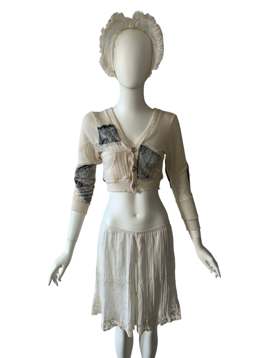 French Antique Hand- Pleated Lace Bloomers product image