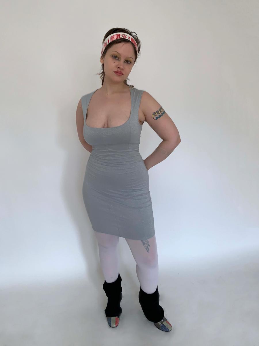 80s/90s Pam Hogg Glitter Bodycon Dress  product image