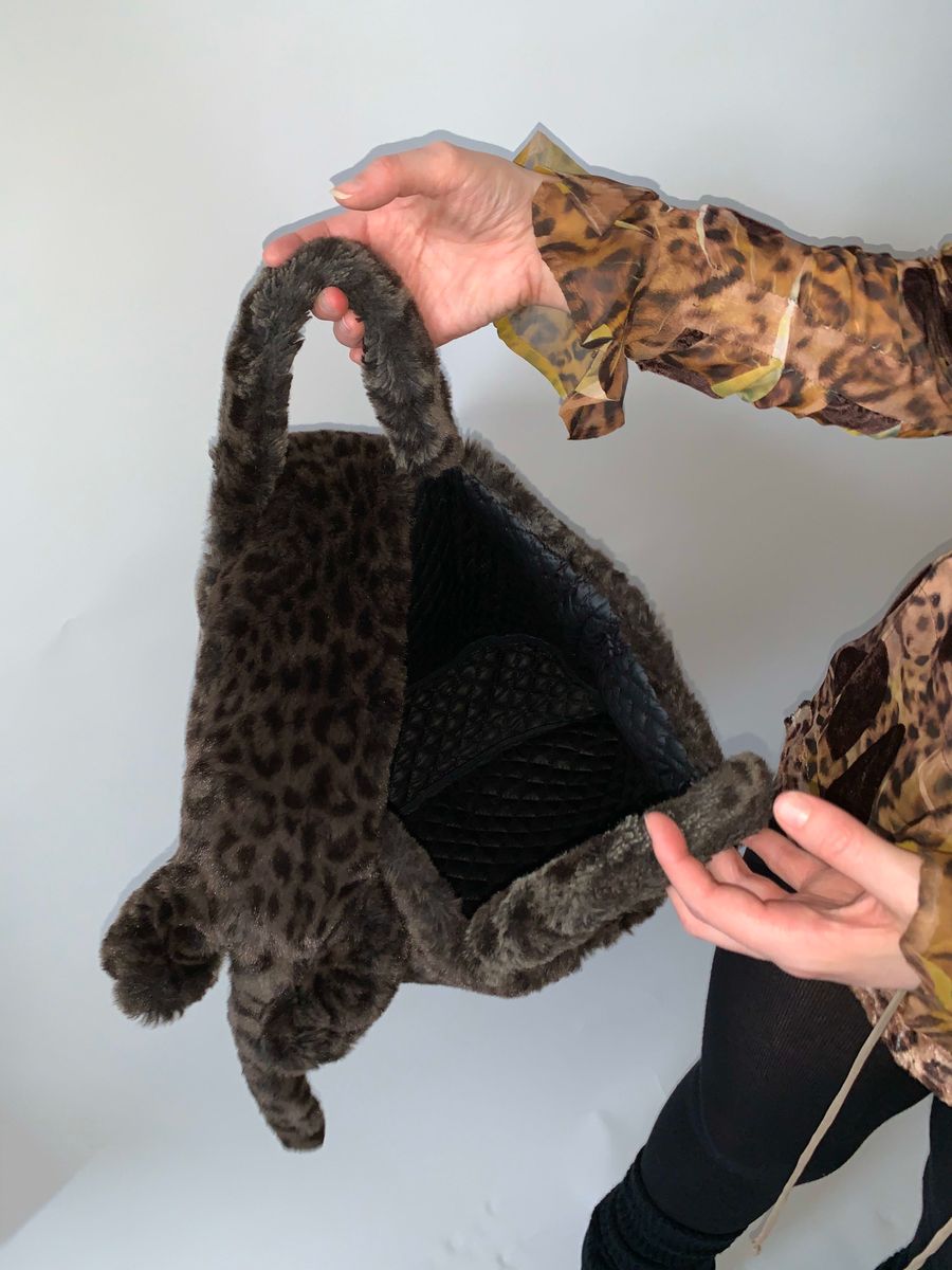 Pink House Leopard Fur Bag product image