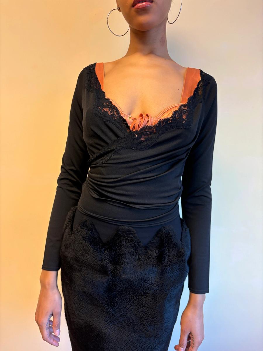 Chantal Thomass Wrap Top With Lace product image