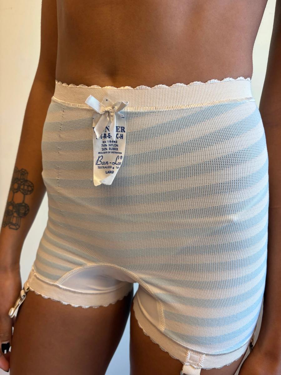 Vintage Striped Girdle Shorts product image