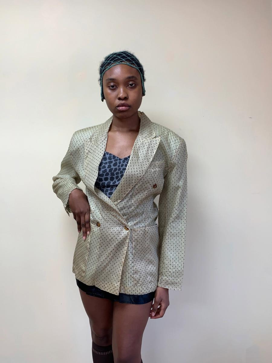 1980s Jean- Paul Gaultier Pour Gibo Flocked blazer product image