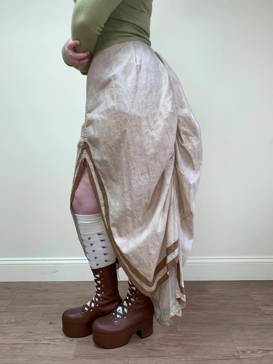 1880s Bustle Walking Skirt product image