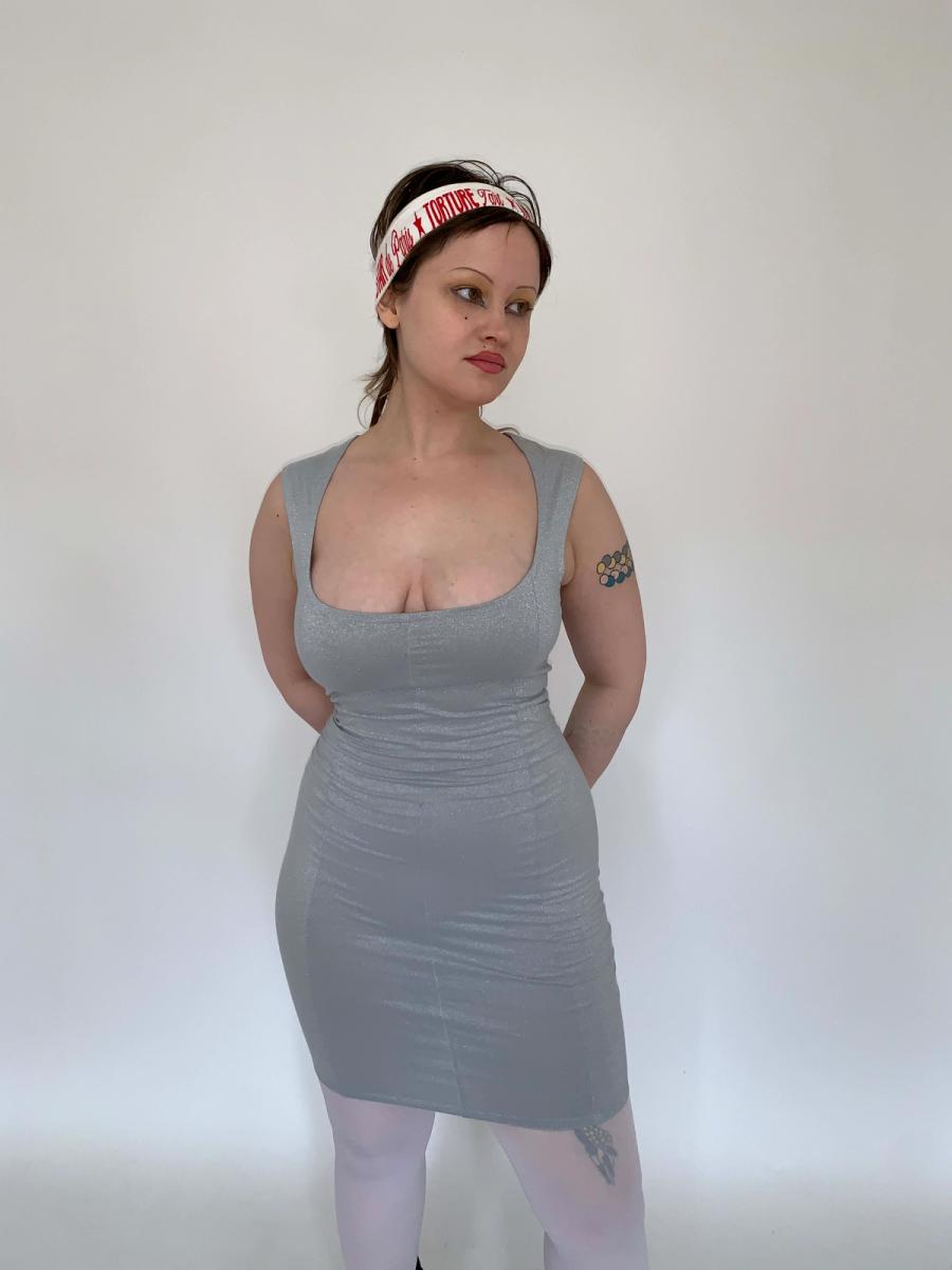 80s/90s Pam Hogg Glitter Bodycon Dress  product image