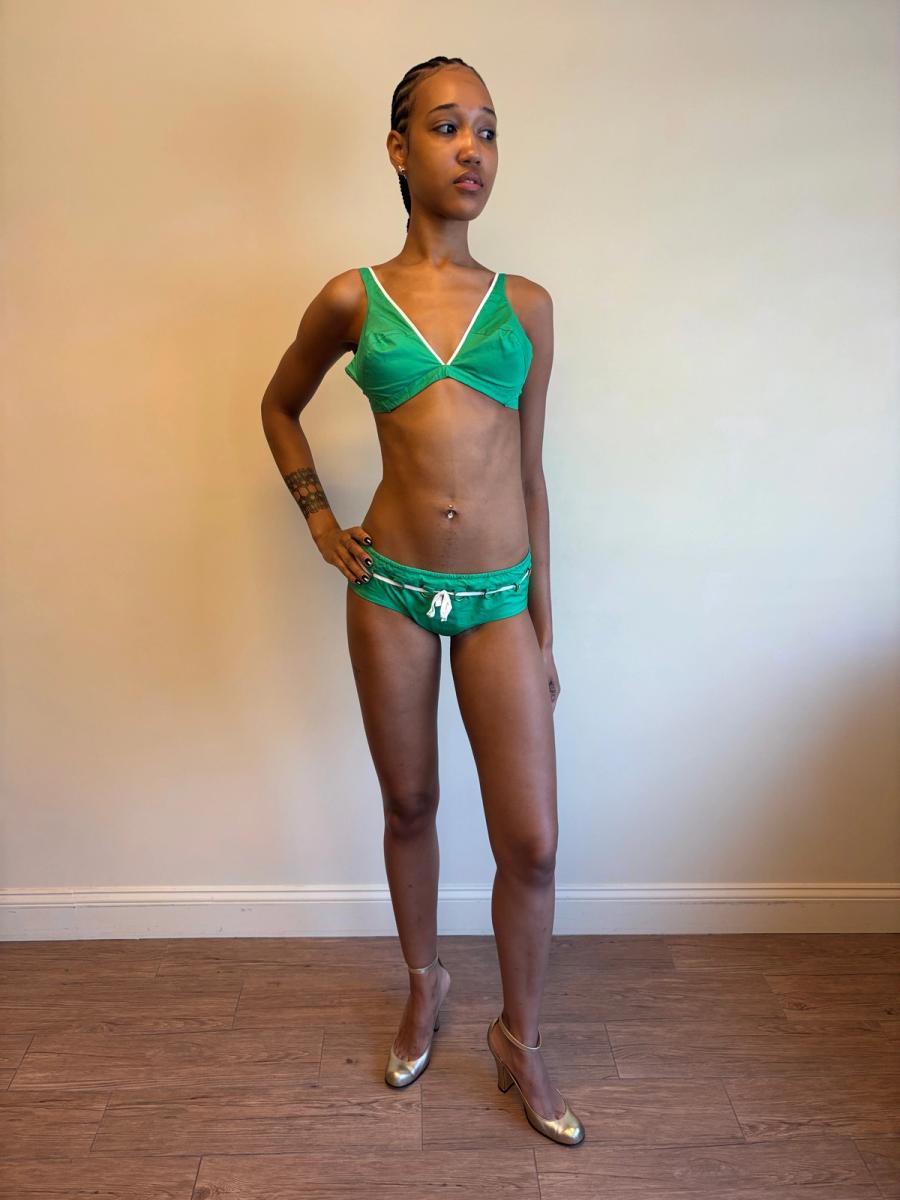 1960s Green Bikini with Metal Belt  product image