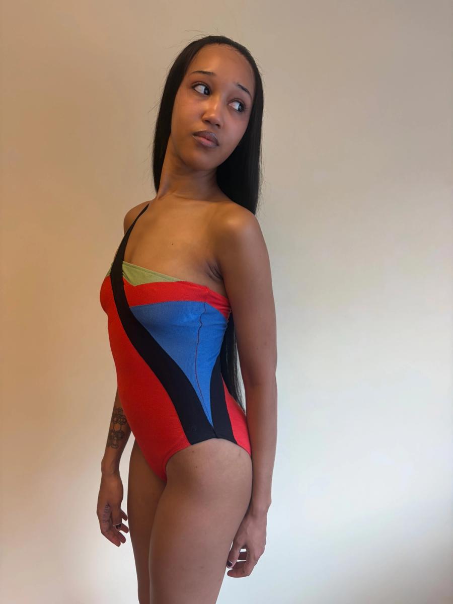 Vintage Fendi Color Blocked Swimsuit product image