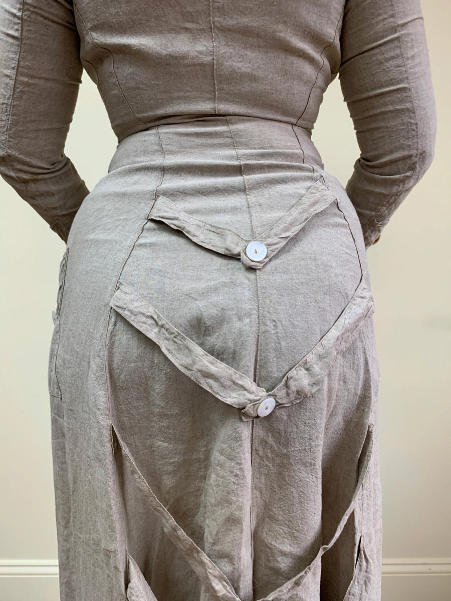 1870s Linen Traveling Duster Dress product image