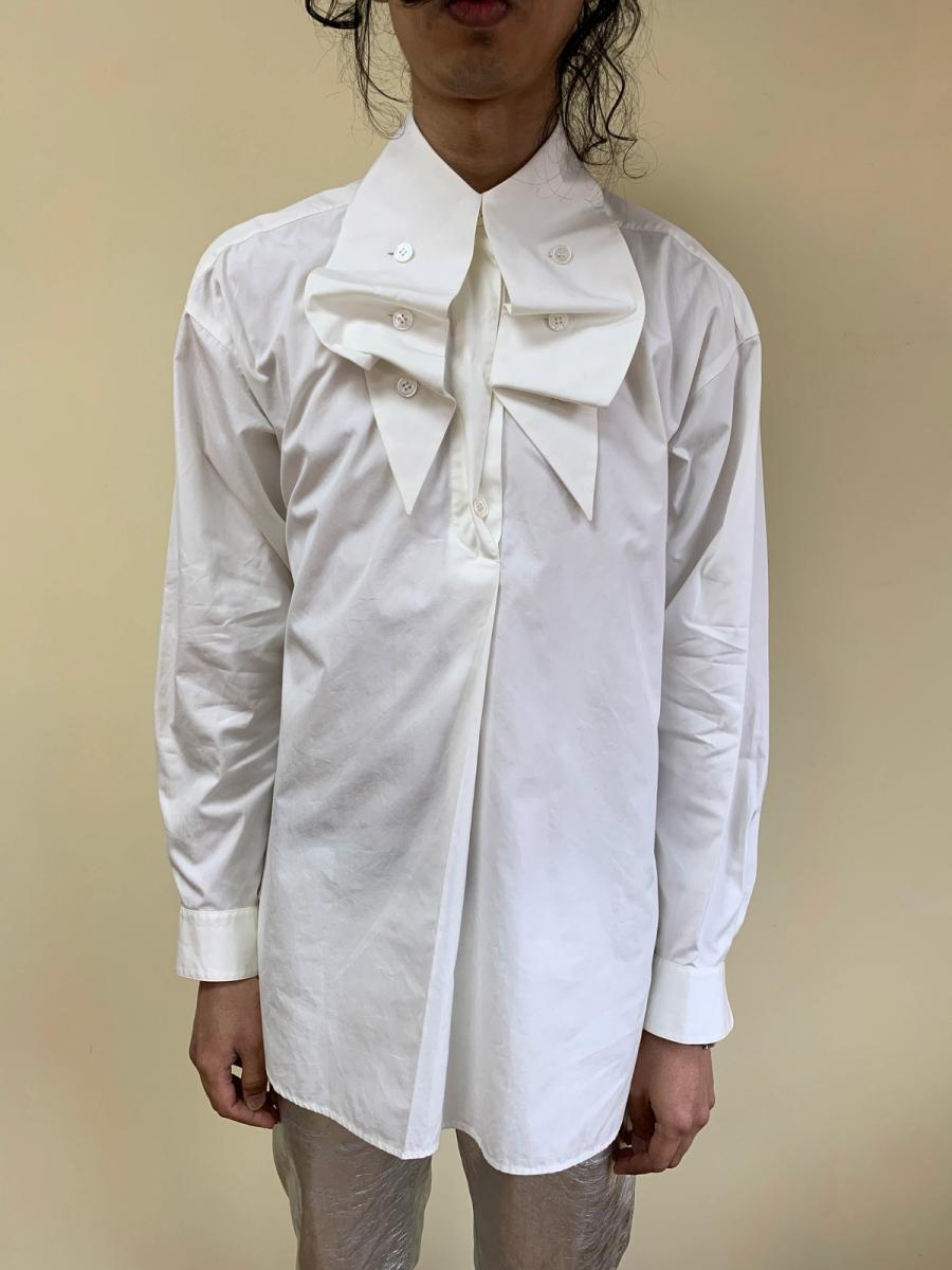 1980s Issey Miyake Button Collar Poet Blouse product image