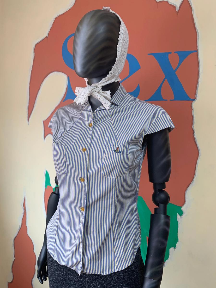 90s Vivienne Westwood Darted Button Down Shirt product image