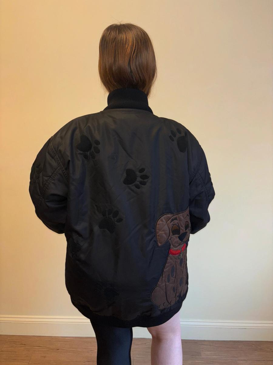 80s Iceberg Dalmatian Paw Print Bomber product image