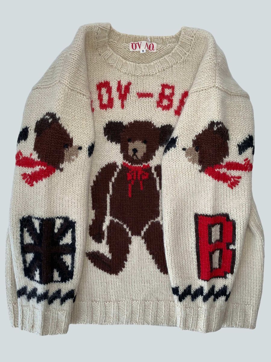 80s Atsuki Onishi Teddy-Bear Sweater product image