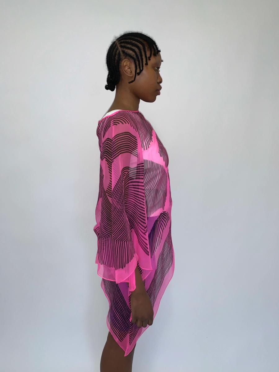 Zandra Rhodes 1980s Asymmetrical Tunic product image