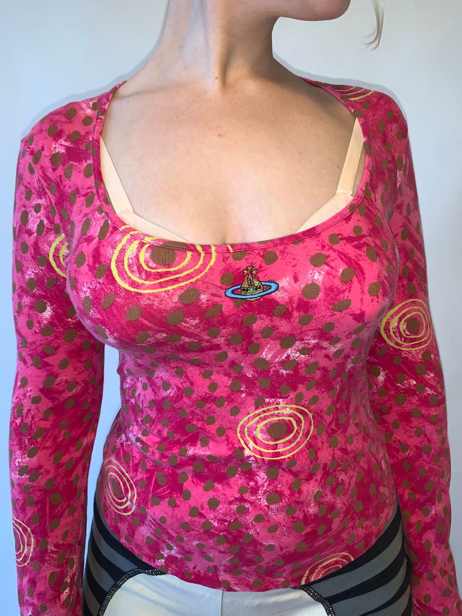 Vintage Vivienne Westwood Hot Pink Leopard Shirt product image
