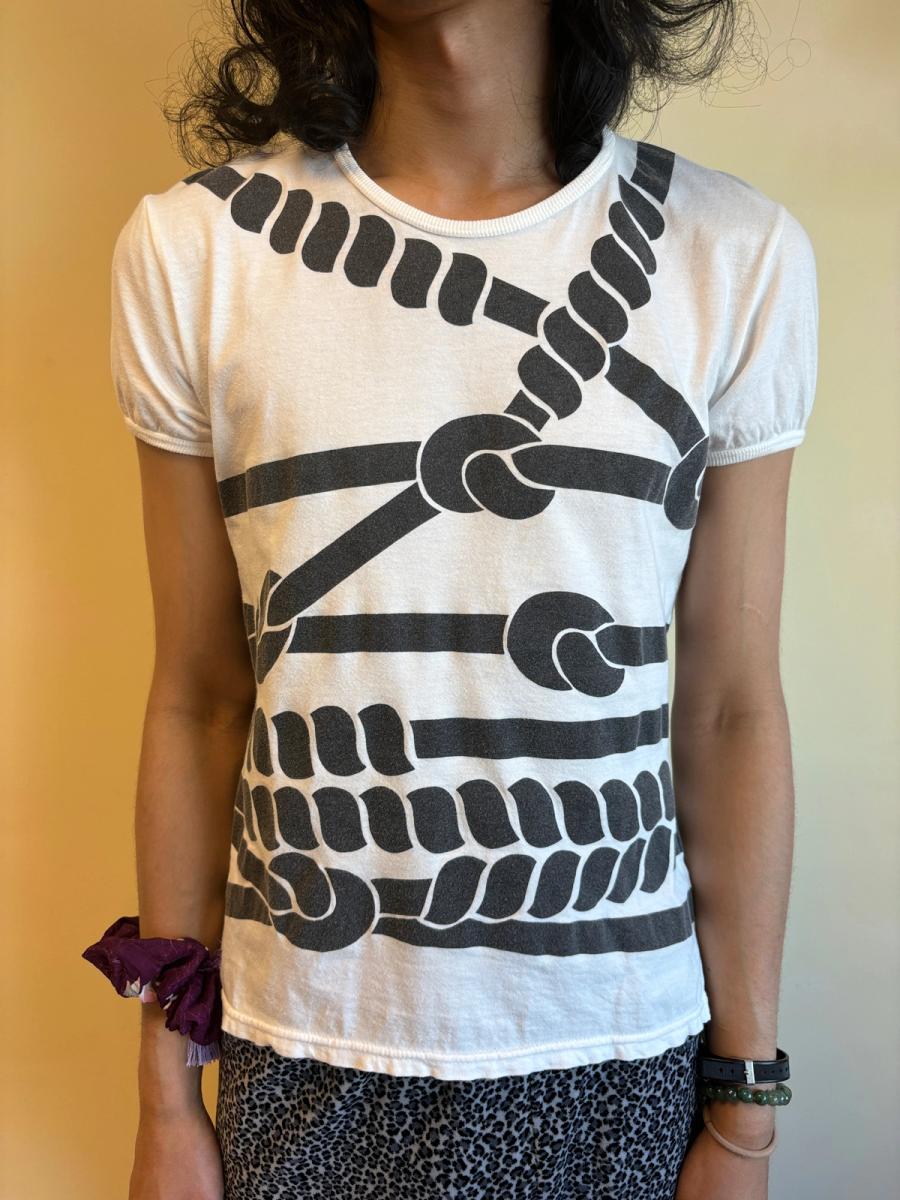 1998 Vivienne Westwood Rope Print T-shirt