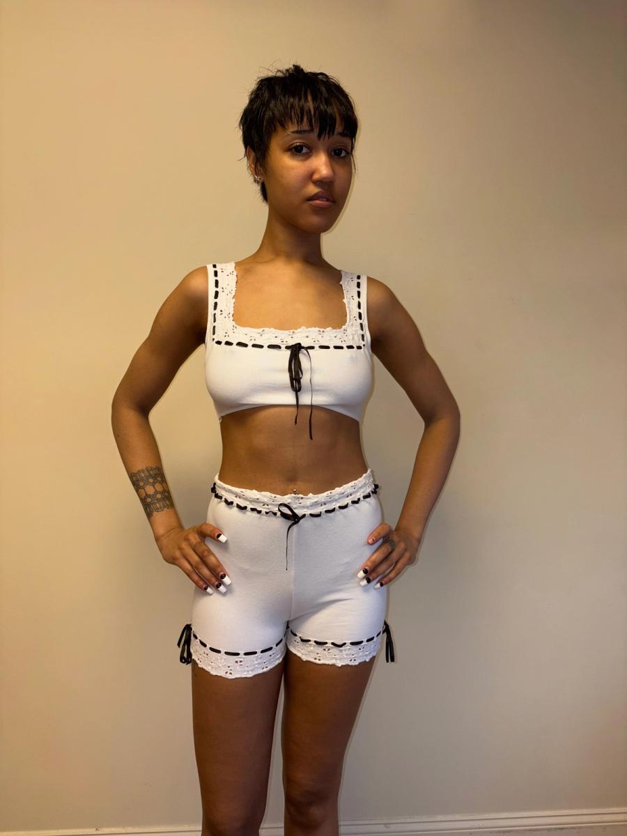 Spring/Summer 1992 Chantal Thomass Eyelet Ensemble product image