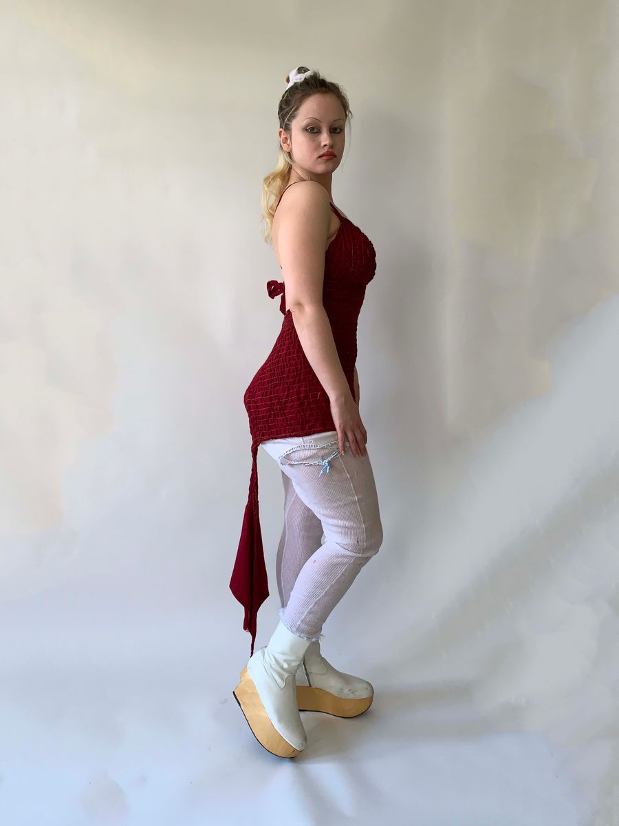 1930s French Ruched Bodysuit product image