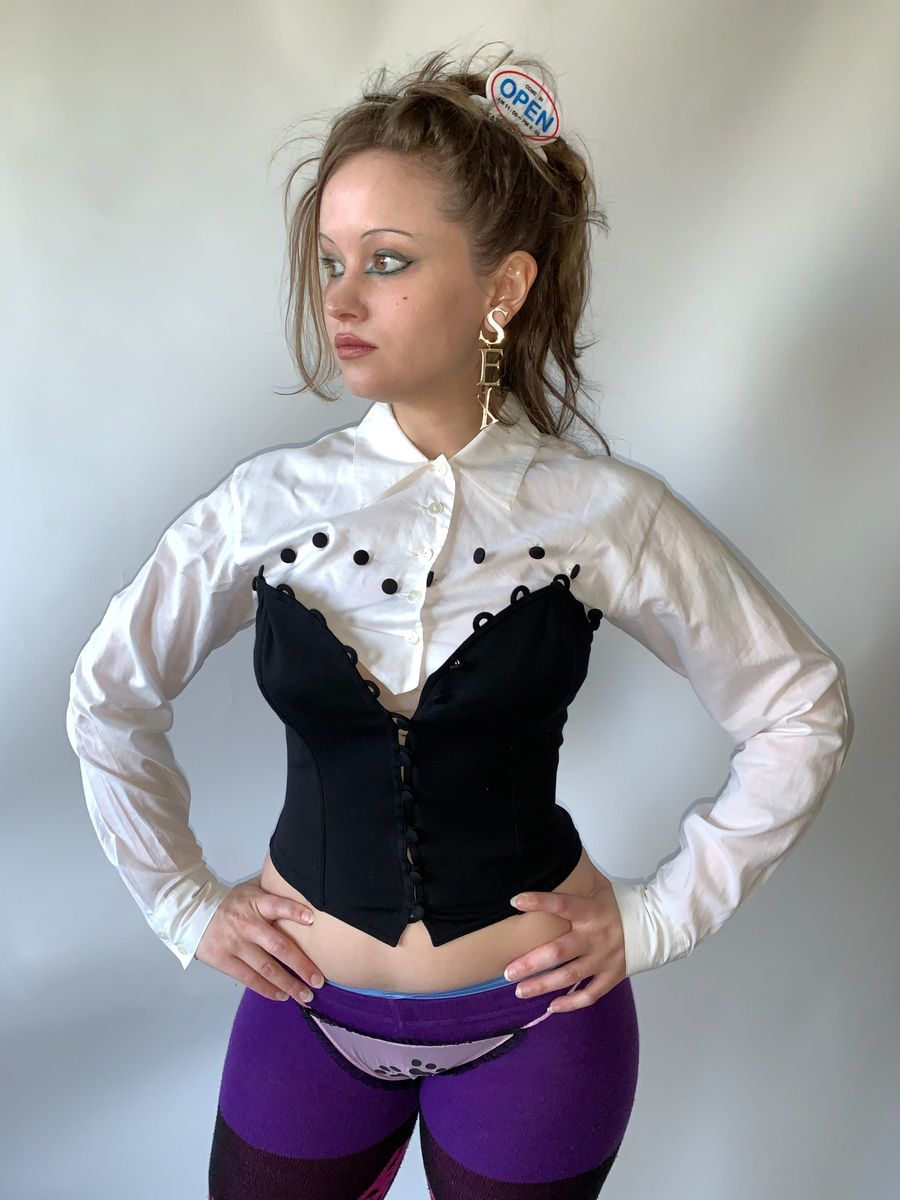 Chantal Thomass Button Illusion Bustier product image