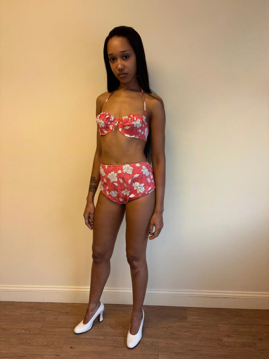 1950s Rose Print Bikini product image