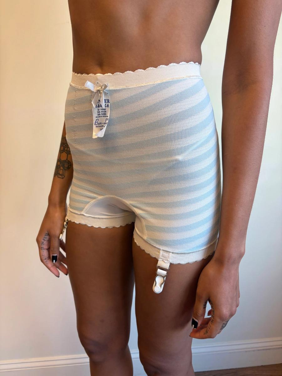 Vintage Striped Girdle Shorts product image