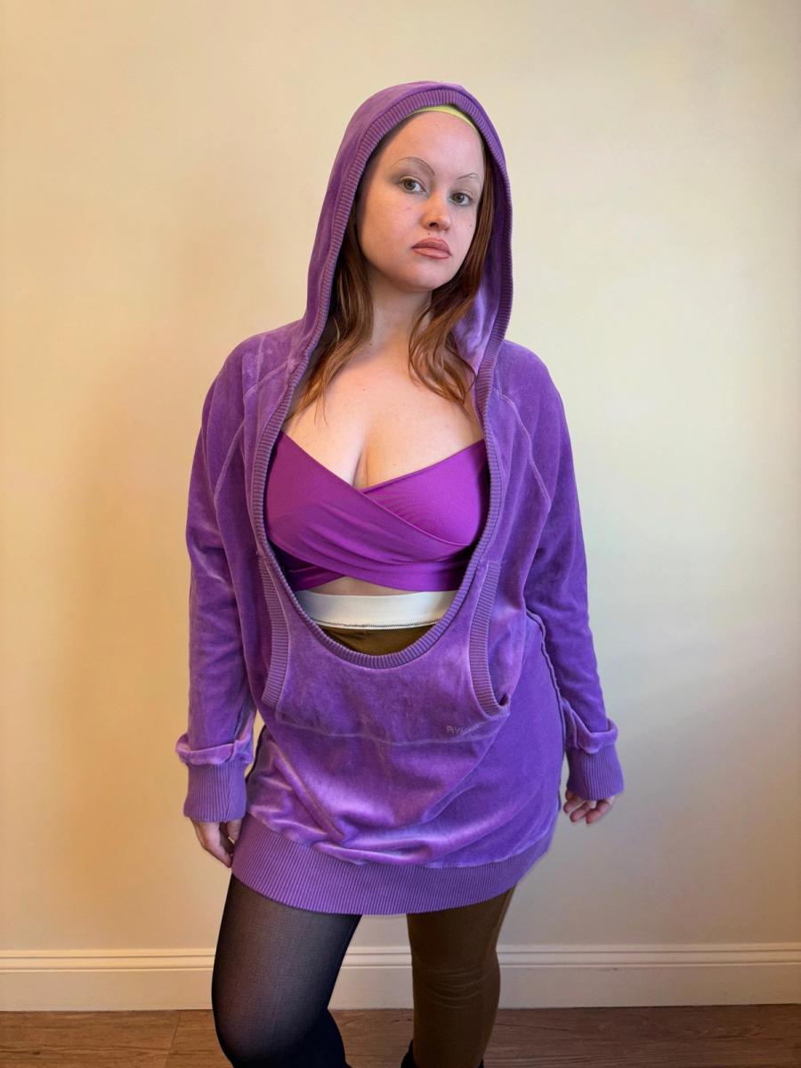 Sonia Rykiel Purple Velour Dress product image