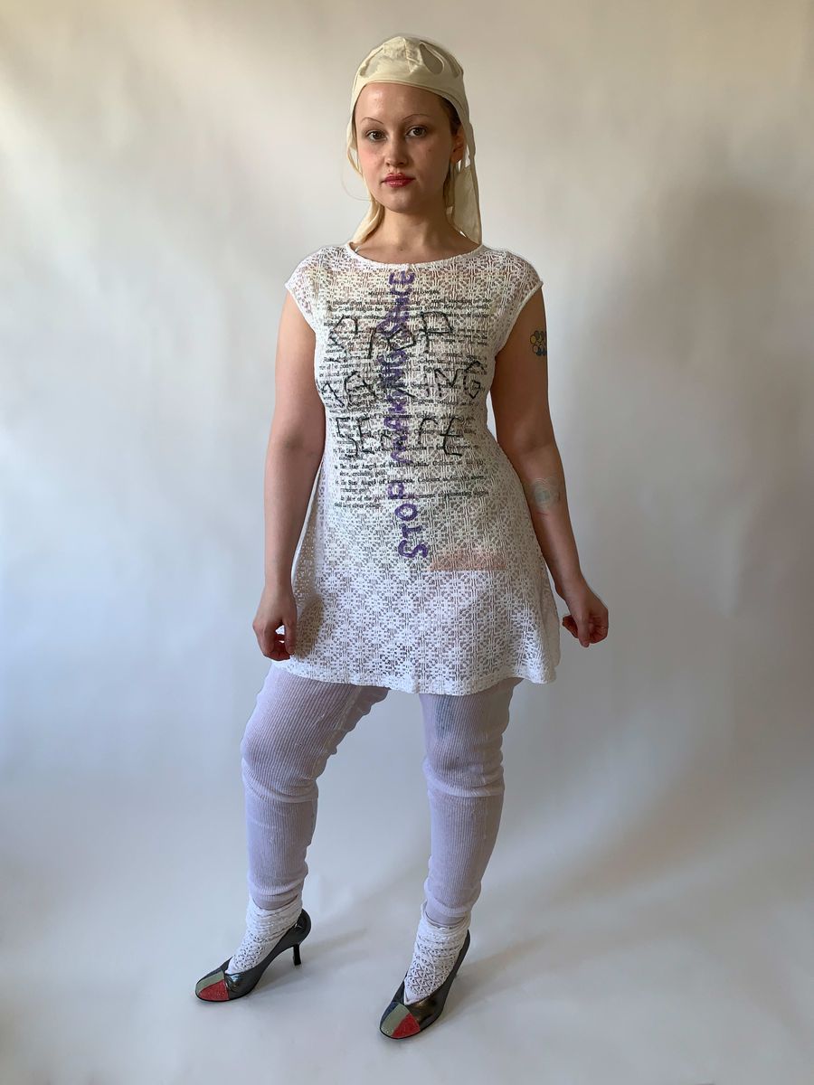 Nozomi Ishiguro "Stop Making Sense" Lace Minidress product image