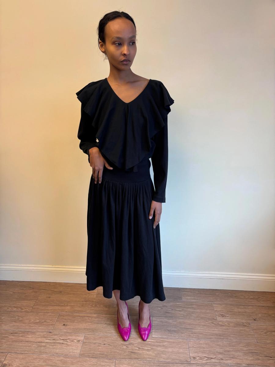 80s Norma Kamali Ruffle Set product image