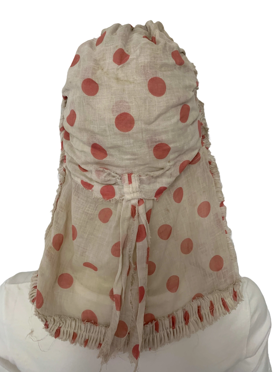 1800s Polka Dot French Sunbonnet product image