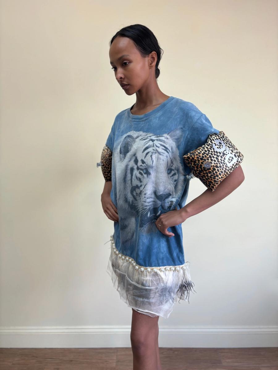 DryCleanOnly Feather Tiger Dress product image