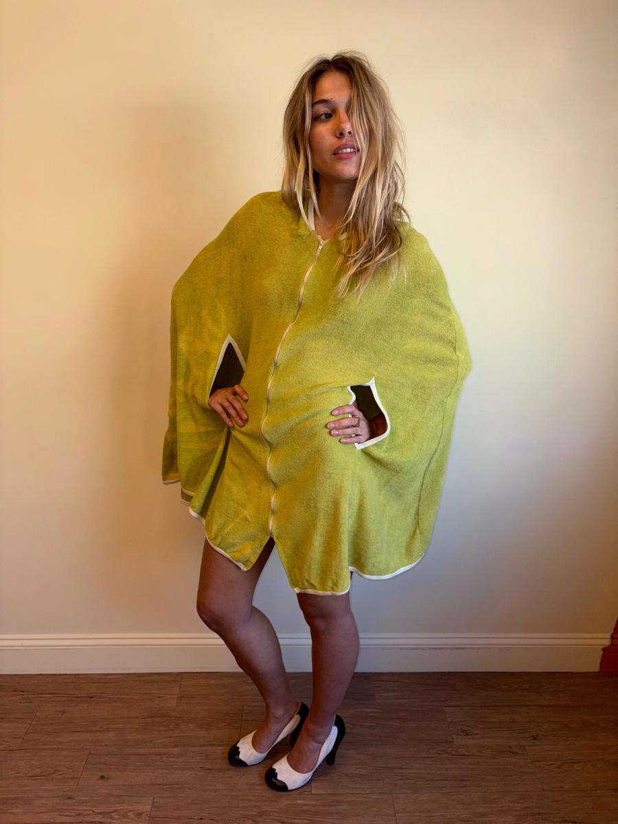 1960s Louis Feraud Space Age Terrycloth Cape product image