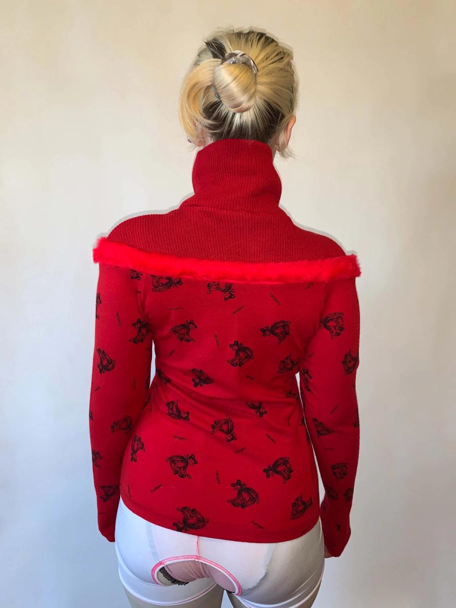 80s Atsuki Onishi Red Teddy Bear Sweater product image