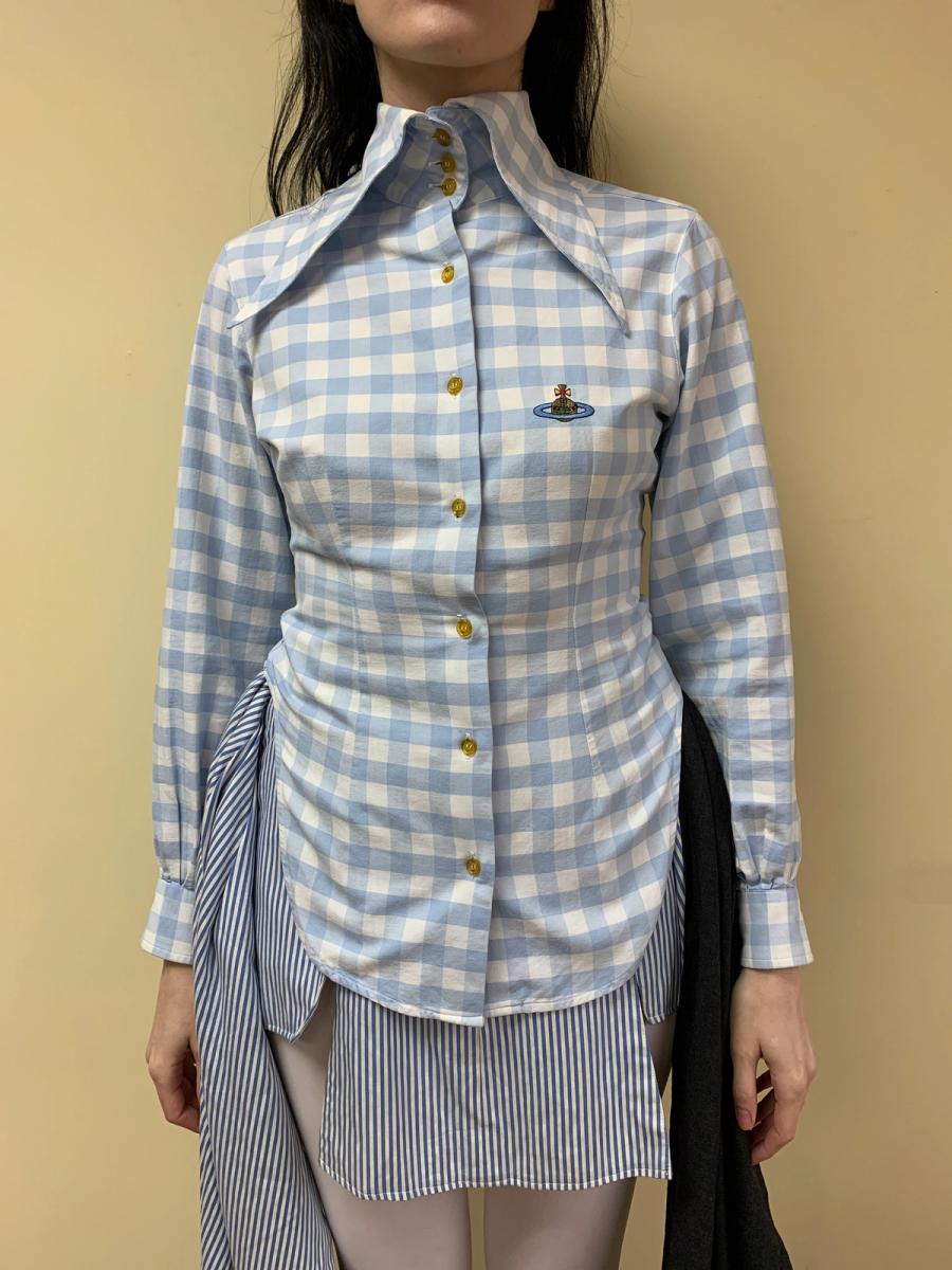 90s Vivienne Westwood Gingham Button Up product image