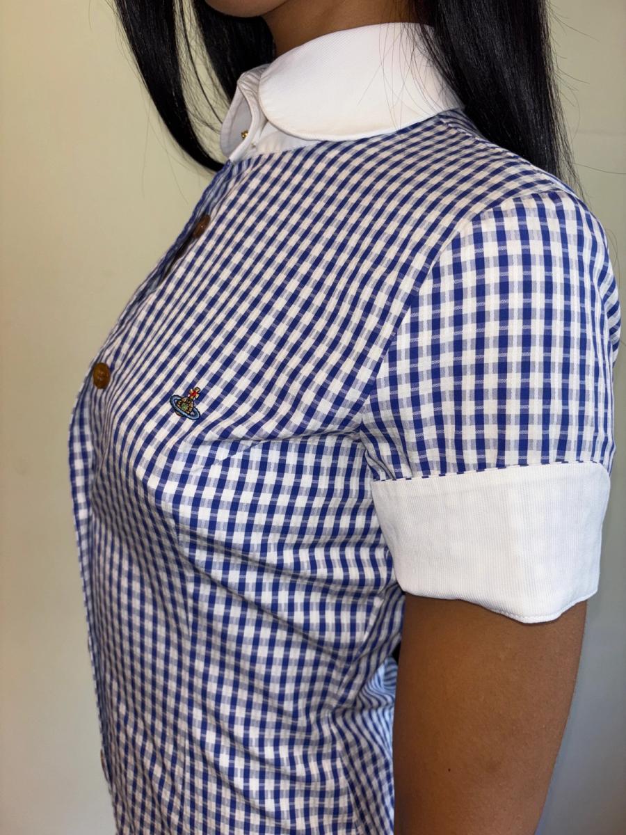 90s Vivienne Westwood Checked Dress with Hi-Collar  product image
