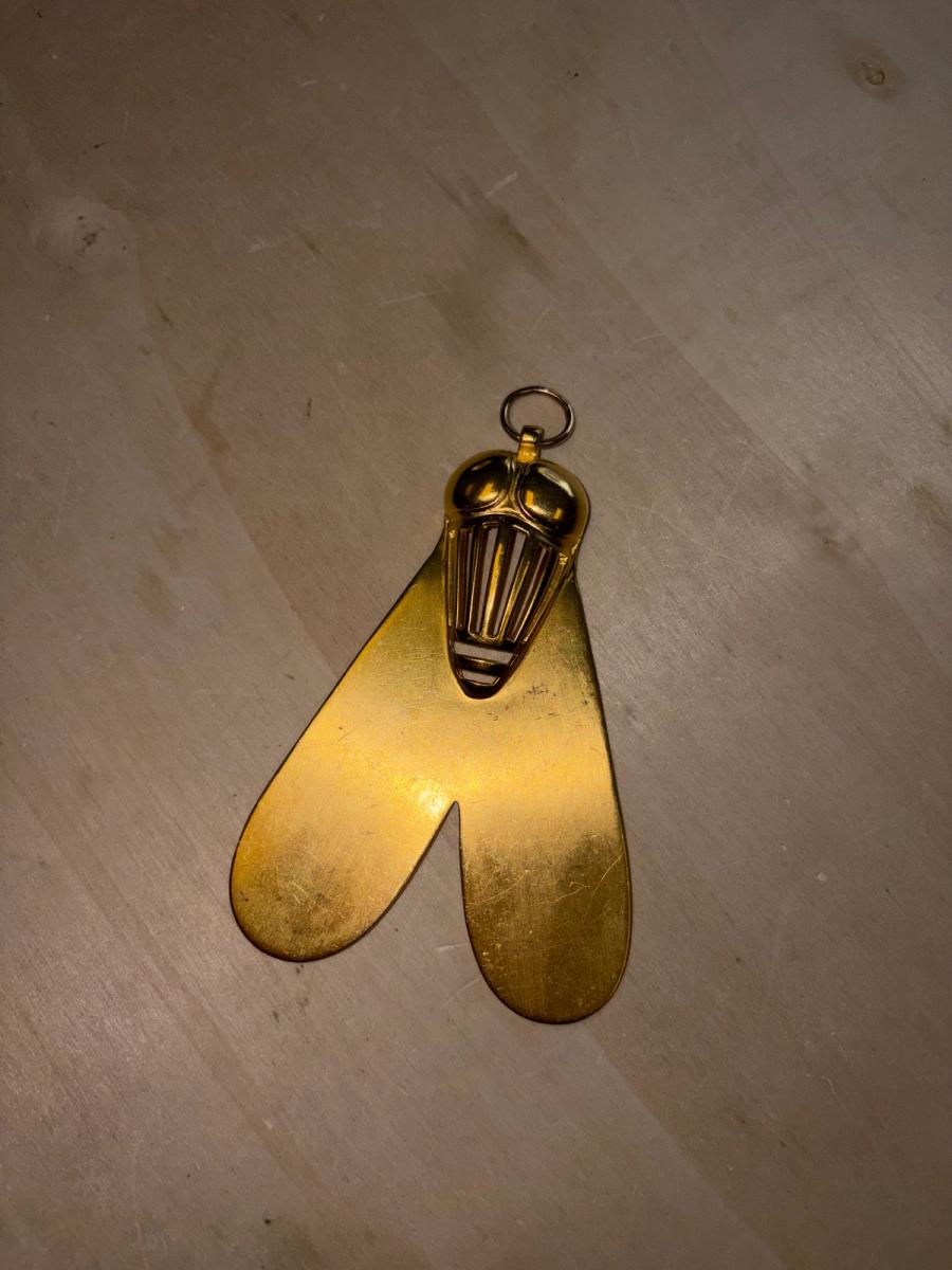 1970s Reproduction of Ancient Egyptian Gold Fly product image