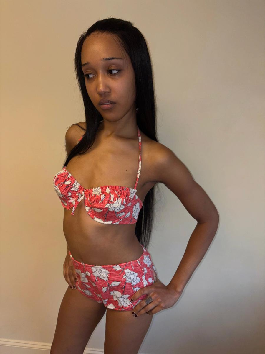 1950s Rose Print Bikini product image