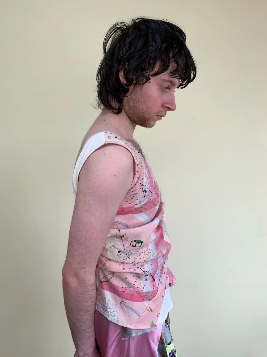 Hisui Pink Abstract Blouse product image